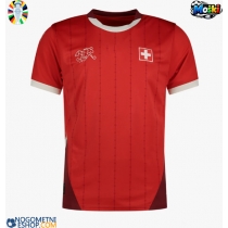 Moški Nogometni dresi Švica Domači EP 2024 Kratek Rokav